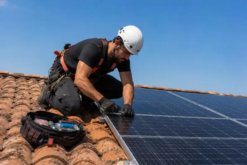 Maintenance et monitoring de panneaux solaires à Serrières-de-Briord