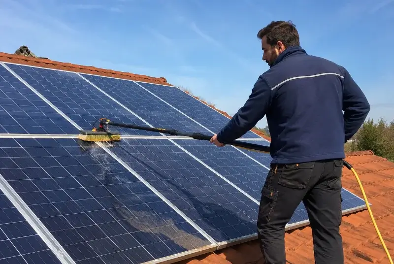 Nettoyage et entretien de panneaux solaires à Serrières-de-Briord